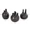 CosmoLiving by Cosmopolitan Black Round Ceramic Bud Vase Set